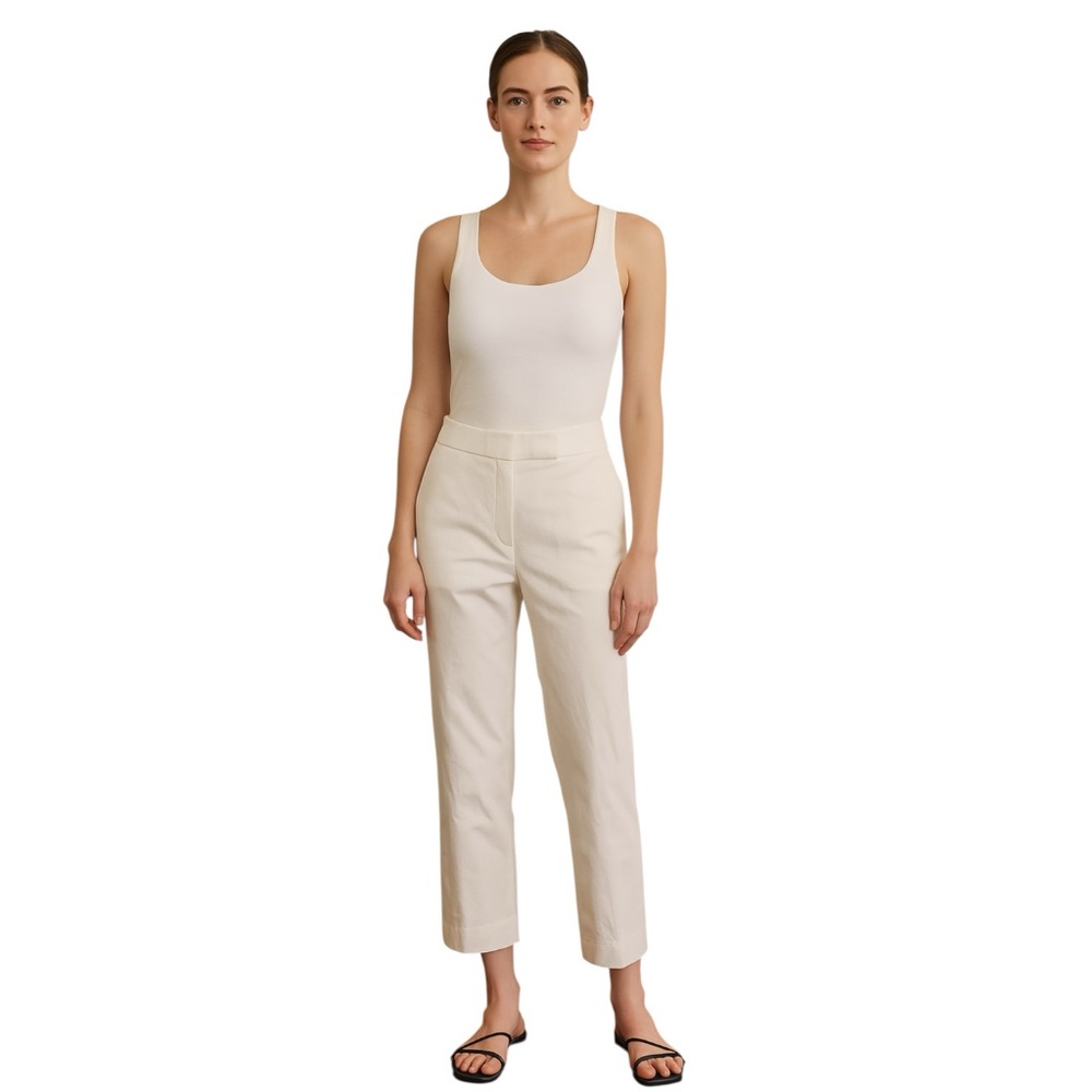 Loro Piana Women’s Philadelphia Straight‎ leg Cotton Silk Trouser pants 42 / 6